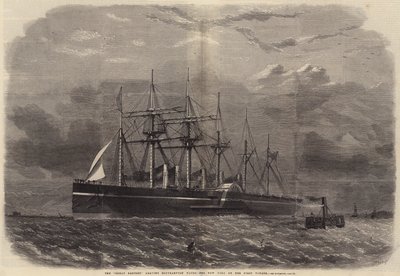 The Great Eastern leaving Southampton Water for New York on her First Voyage by Edwin Weedon